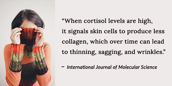 excess cortisol can even show up on your face.