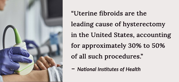 Uterine fibroids are the leading cause of hysterectomy in the United States.