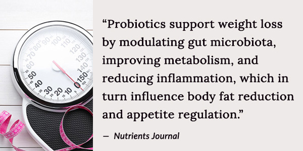 Probiotics support weight loss