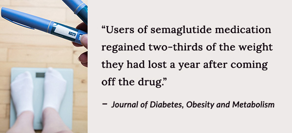 Users of semaglutide medication regained two-thirds of the weight they had lost